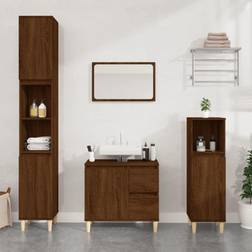 vidaXL Badkamerkast 65 x 33 x 60 cm Bewerkt Hout Bruin