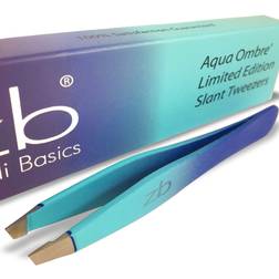 Basics Zizzili tweezers limited edition aqua ombré slant tweezer best twe