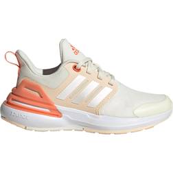 Adidas Kid's RapidaSport Bounce Lace - Off White/Zero Metalic/Solar Red