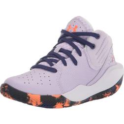 Under Armour Kids' Preschool Jet 21 Basketball Shoes, Boys' 2.5, Blue/Purple/Orange