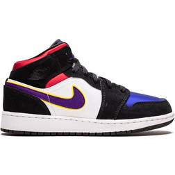 Air Jordan Mid Black/Field Purple-White 4.5Y