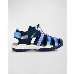 Geox J Borealis Girl Sandal - Navy/Lila
