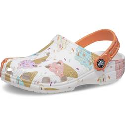 Crocs Classic Ice Cream Graphic Clog T Sandalen Kind White Multi 27-28