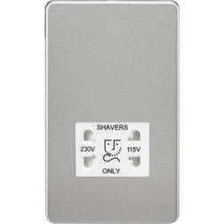 Knightsbridge Screwless 4G Modular Faceplate Polished Chrome