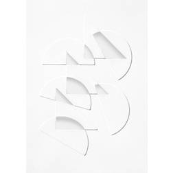 Moebe Half Moons & Triangles Plakat Half Moons A5 Dekorationsfigur