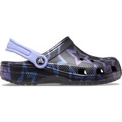 Crocs Kid's Classic Lined Disco Dance Party Clog - Stars/Black