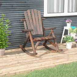 vidaXL Chaise À Bascule De Jardin 69x96x101 cm Bois Massif D'épicéa