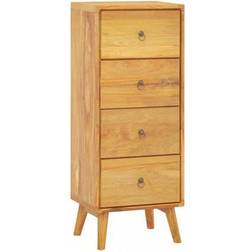 vidaXL Armoire De Rangement 40x30x100 cm Bois Massif De Teck Commode