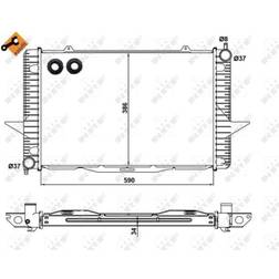 NRF Radiateur Aluminium 58342 Met Aanbouwdelen