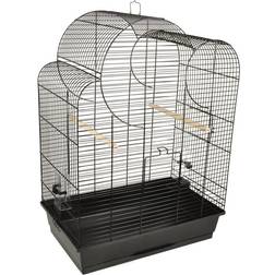 Flamingo Budgie Cage Black Pet Supplies Travel Carrier Bird Cages