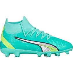 Puma Ultra Pro FG/AG Youth - Electric Peppermint-White-Fast Yellow