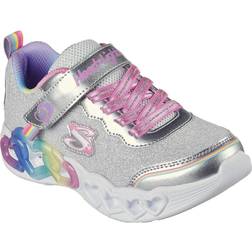 Skechers Niña Infinite Heart Lights - Gray