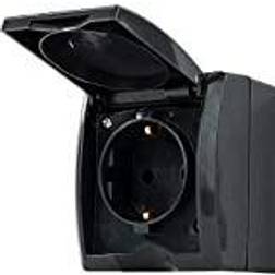REV 0007031900 Surface-mount socket IP44 Anthracite