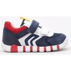 Geox Boy's B Iupidoo First Walker Shoes - Navy Red