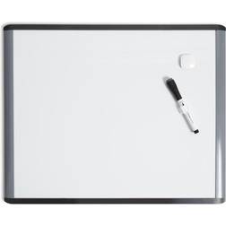 U Brands MOD Magnetic Dry Erase Board 16 x 20 Inches Black and Grey Frame