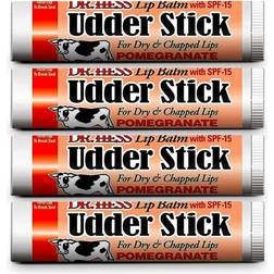 Hess Udder Stick Lip Balm Pomegranate 4 Count