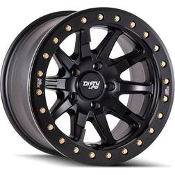 Dirty Life Dirty Life DT-2 9304, 17x9 Wheel with 5x5 Bolt Pattern Matte Black 9304-7973MB12