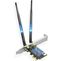 Edup pcie wifi 6e card bluetooth 5.2 ax 5400 mbps ax210 tri-band 6ghz/5.8ghz