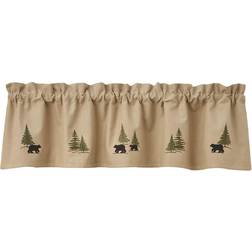 Park Designs Black Bear Embroidered Lined Valance