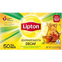 Lipton Decaffeinated Black Tea Bags, 50