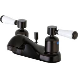 Kingston Brass FB5625DPL 4 in Centerset Bathroom Faucet Brown