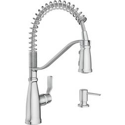 Moen Nolia Chrome OneHandle PreRinse Spring Kitchen Faucet Grey
