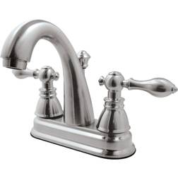 Kingston Brass Fauceture FSY5618ACL American Classic 4 in Centerset Bathroom Faucet Nickel, Grey