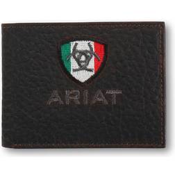 Ariat Herren-Geldbörse braunem Rowdy, Einheitsgröße, Bifold Geldbörse Flagge Logo