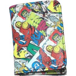 Avengers Marvel Classic Comic Book Covers Trifold Wallet