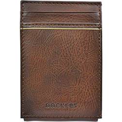 Dockers RFID Slim Front Wallet, Dark