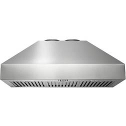 Thor Kitchen 36 Mount Pyramid Range Hood, Stainless Steel, Silver