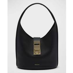 Archive Gancio Leather Hobo Bag NERO