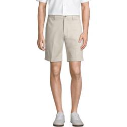 Lands' End Non-iron Chino Comfort Waist Shorts - Light Stone