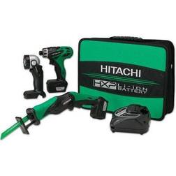 Hitachi 10.8 volt 3-tool combo kit drill/driver, saw and flashlight kc10dbl