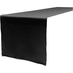 LA Linen Polyester Poplin Table Runner 14 x 108 in Tablecloth Black
