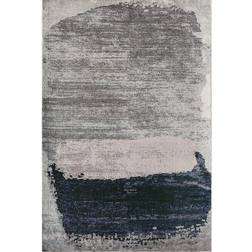 Rugs America CosmoLiving Cosmopolitan Abstract Blue, Gray, Silver 96x120"