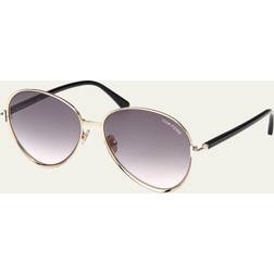 Tom Ford Stilfulde Solbriller - Gul