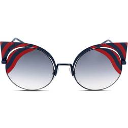 Fendi FF 0215 S Hypno Shine Women's Sunglasses - Blue Red