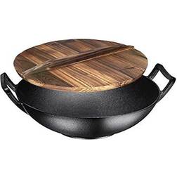 Bruntmor Skillets & Pans Pre-Seasoned Cast Iron Loop