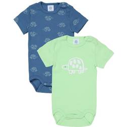 Sanetta Bodysuit Twin Pack S - Padden Blauw/Groen