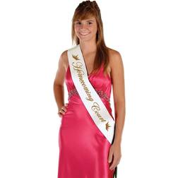 Beistle Homecoming Court Satin Sash Pack of 6