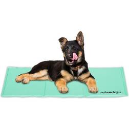Relaxdays Kylmatta Hund 50 x 90 cm Turkos