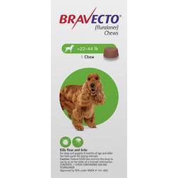 Bravecto For Medium Dogs 22- 44 Lbs Green 1 Chew