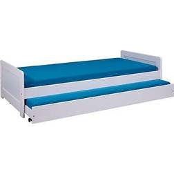 Inter Link Surf Seng 90x200 cm Med 1 Udtræksseng Hvid Sengeramme