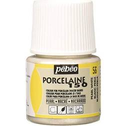 Pebeo Porcelaine 150 Paint Pearl White Shimmer 45 ml bottle