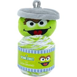 Lion Brand sesame street one hat wonder yarn-oscar 3 pack