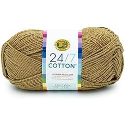 Lion Brand 24/7 Cotton Yarn-Hay Bale