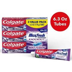 Colgate Max Fresh Knockout Toothpaste Whitening Toothpaste Mini Breath