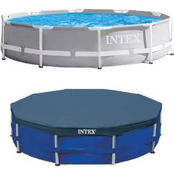 Intex 10 foot x 30 pool w/ 10-foot round above ground pool cover