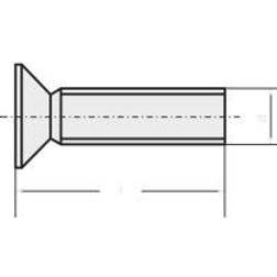 Toolcraft Försänkta Skruvar M4 10 mm Hexagon DIN 965 Stål 100 st